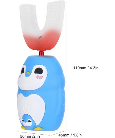 Kids U-Shaped Electric Toothbrush | IPX7 Waterproof Sonic Toothbrush for Children | 3 Cleaning Modes | Toddler Electric Toothbrush (Blue) - Buy Online on GoSupps.com