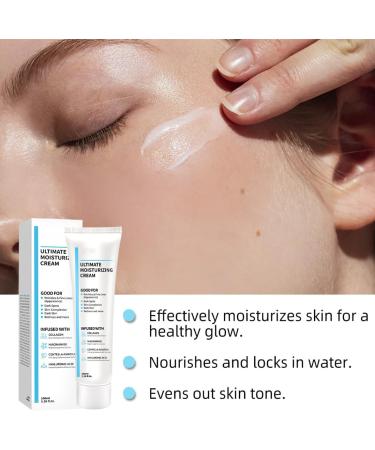 Teegxddy 1 piece Centella Moisturizing Cream Centella Asiatica Cream Ultimate Moisturizing Cream Pore Refining Antioxidant and promotes collagen regeneration Face Cream contains Hyaluronic Acid - Buy Online on GoSupps.com