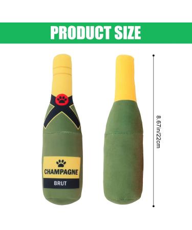 Homury Squeaky Dog Toy - Plush Beer Bottle & Cube Toys for Small Medium & Large Dogs | Durable & Fun - Buy Online on GoSupps.com