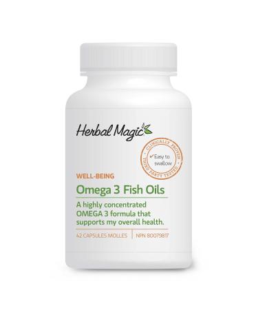 Herbal Magic Omega 3 Fish Oils: High Potency EPA & DHA To Help Support Cardiovascular Health & Overall Health Boost Metabolism & Reduce Body Fat