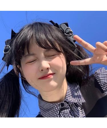 hgnxa Bows Hair Clip w tie Punk Hair ws Barrettes ws hairpin wknot Side Clip Hair Clip pu Buckle Top Clip - Buy Online on GoSupps.com