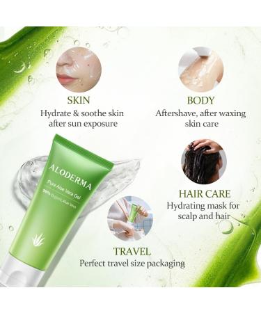 Aloderma Aloe Vera Gels Set 2 pieces - 500g Aloe Vera Gel 45g Aloe Vera Gel - Buy Online on GoSupps.com