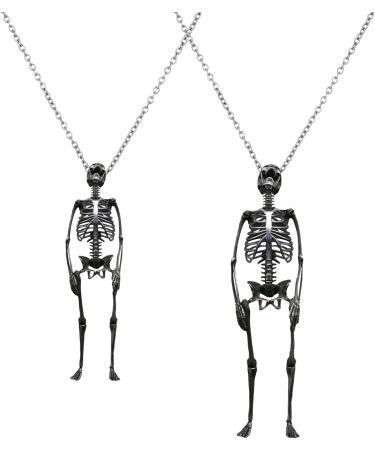 Shop Oralgos Skull Trailer - Gothic Light Skeletal Necklace & Keybone Chain | Perfect Halloween Gifts | Size L Metal Jewelry - Buy Online on GoSupps.com