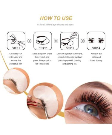 RZJZGZ Under Eye Gel Pads - 200Pairs | Lint Free Eyelash Extension & Makeup Gel Patches - Buy Online on GoSupps.com