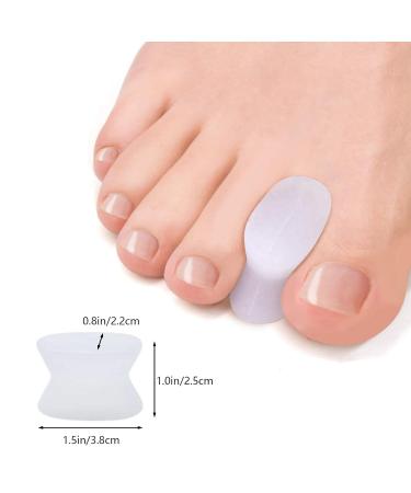 Haobin Silicone Toe Spreader | 8-Piece Gel Toe Separator for Pain Relief & Correction | Overlap & Hammer Toe Relief - Buy Online on GoSupps.com