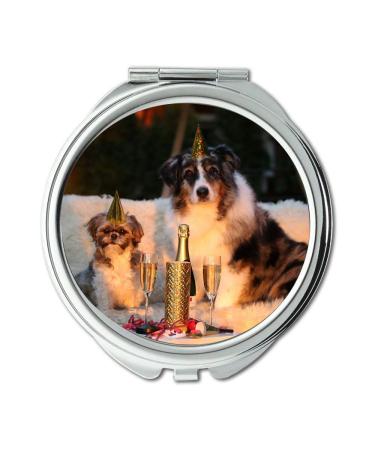 Mirror Compact Mirror New Year's Day New Year's Eve New Years Eve 2018 Pocket Mirror portable mirror
