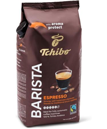  Tchibo Tchibo Barista Espresso Coffee 1kg 100% Arabica Dark Roasted Low Caffeine - Buy Online on GoSupps.com