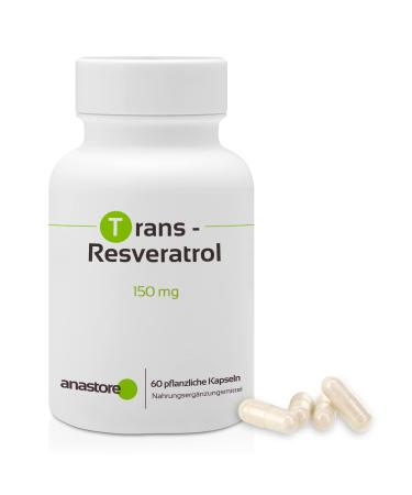 Trans-Reseratrol * 60 vegetable capsules * Well absorbable antioxidant * anti-aging + cardiovascular health + neuroprotector *
