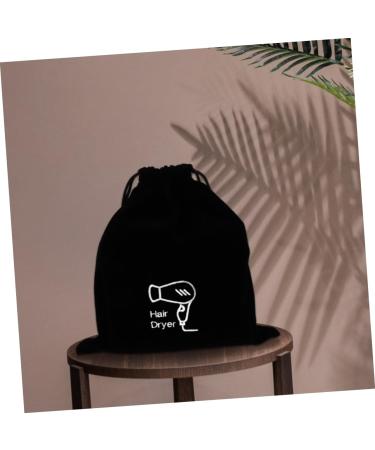 FOMIYES 2pcs Flannel Hair Dryer Bag Drawstring Pouch Hair Dryer Travel Bag Hair Dryer Drawstring Bag 26.00X23.00X0.50CMx2pcs Blackx2pcs - Buy Online on GoSupps.com