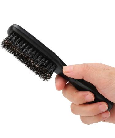 Beard Care Brush | Wooden Handle Beard Brush for Men | Black Bristles Hair Comb - Buy Online on GoSupps.com