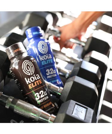 Koia Elite Plant Based Protein Shake, Vanilla, 32g Protein, 4g Sugar, 6g Prebiotic Fiber, Pre & Post Workout Nutritional Drink, No Seed Oils, Dairy-Free, Gluten-Free, Non-GMO, 12 Fl Oz (Pack of 12) - Buy Online on GoSupps.com