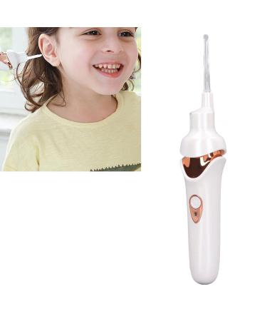 Portable LED Ear Wax Remover | Safe 200mAh Vacuum Electric Cleaner - White - Buy Online on GoSupps.com