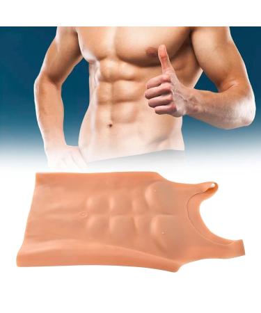 Dark Skin Silicone Fake Chest Vest for Carnival Costume Prop - Muscle Chest Simulation for Indoor Events - Buy Online on GoSupps.com