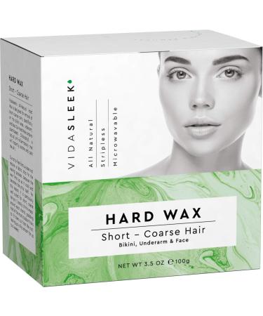 Hard Wax Kit: Face, Underarms, Bikini Hair Remover - Brazilian & Bikini Wax Kit - Wax Hair Removal For Women - Specifically For Coarse Hair - At Home Waxing Kit With Hard Wax