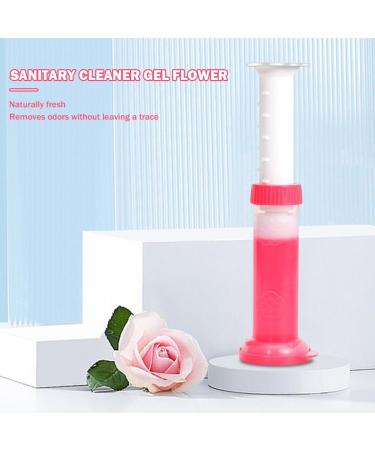AMZLORD Floral Cleanser Flower Fragrance Toilets Deodorization Gel Remove Odors Dirt Long Lasting Bathroom Air Freshener Red - Buy Online on GoSupps.com