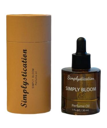 Simply Bloom Jasmine & MCT Perfume Oil Scented Fragrance Oil for Hair & Body Long Lasting Blooming Oil Inspired By G. Bloom for Women Dropper Bottle 30ml 30 ml Simply Bloom