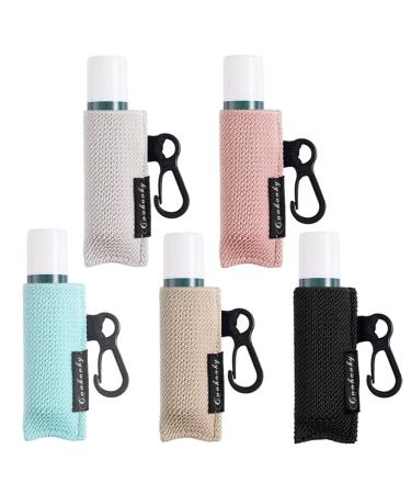 Chapstick Holder Keychain Cute Minimalist Design Lip Balm Keychain Holder Green Large