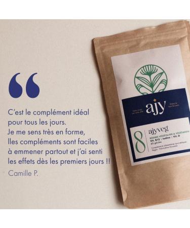 AJY VEG Vegan Multivitamins | Vitamin B12 D3 B6 B2 B9 | Anti Deficiency & Fatigue | 60 Capsules 2 Months - Buy Online on GoSupps.com