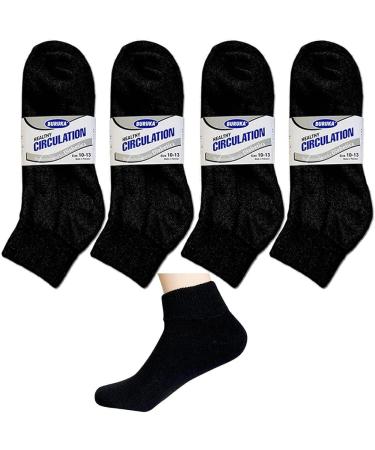 Diabetic Ankle Circulatory Socks Men's Health Support Black 10-13 - Loose Fit - Buy Online on GoSupps.com