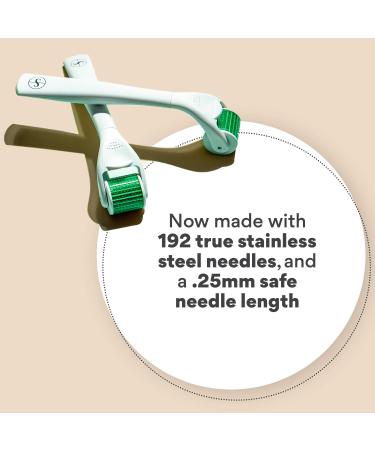 Skin Roller Head 2.0 - 192 Stainless Steel Micro Needles 0.25mm | Free Storage Cover - Replacement Head - Buy Online on GoSupps.com