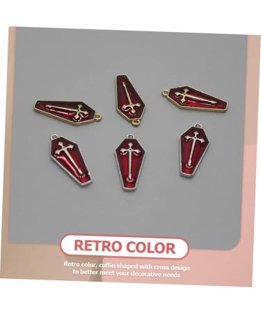 VILLCASE 120 Pcs Coffin Earrings Cross Necklaces Halloween Charm Enamel Coffin Pendant Vintage Coffin Beads Charms for Necklace Metal Coffin Charm Necklace Locket Alloy Bracelet Jewelry - Buy Online on GoSupps.com