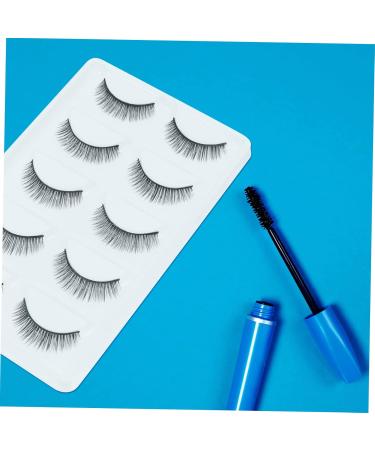 minkissy 10 Pairs Short False Eyelashes Reusable Eyelashes Reusable Lashes Reusable False Eyelashes Thin and Long False Eyelashes Lashes Reusable Manmade Eyelashes Wispy Eyelashes Slim - Buy Online on GoSupps.com