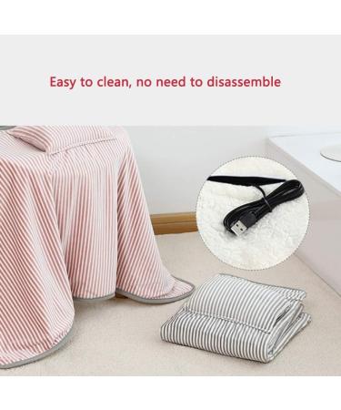 Zilook Heated Blanket - Fast Heating Intelligent 5V Temperature Control Cozy Pink 1.1x0.7m for Office & Home Use - Buy Online on GoSupps.com