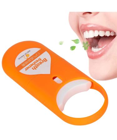 Spray for the mouth peach taste natural breath freshener removal of bad breath fine fog long -lasting oral care refresher for daily use (orange)