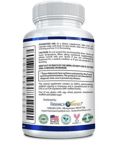 Research Verified Tinnitus Aid - Ginkgo Biloba, Vitamin C, B Complex, Magnesium - 60 Vegan Capsules - Made in USA - Buy Online on GoSupps.com