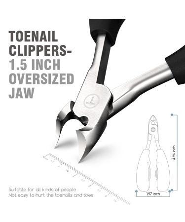 TOMEEM Professional Toe Nail Clipper for Thick Ingrown Nails - Podiatrist Recommended Pedicure Tool for Men, Women, Seniors - Sharp Curved Blade for Precision Cutting - Buy Online on GoSupps.com