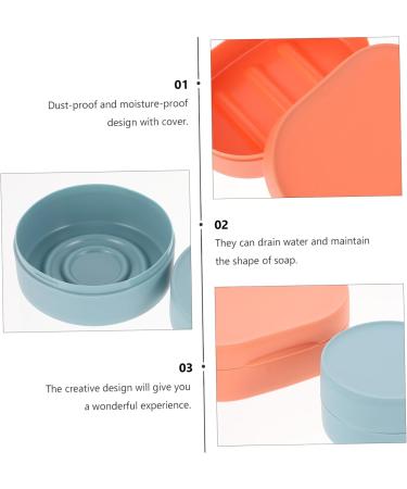 Ciieeo 10 Pcs Boxes Soap Box Soap Case Holder Soap Storage Holder Simple Soap Holder Soap Draining Dish Kitchen Sponge Holder Soap Organizer Bar Sinks Abs Travel Holiday Necessities Seal - Buy Online on GoSupps.com
