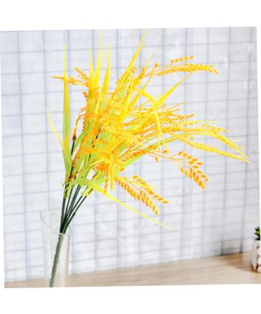 DECHOUS 4pcs 7 Simulated Rice Wheat Flower Natural Wheat Ears Flowers Artificial Wheat Stalks Wheat Decor Tall Wheat Ears Dried Flowers Fall Flower Bouquet Plastic Dining Table - Buy Online on GoSupps.com