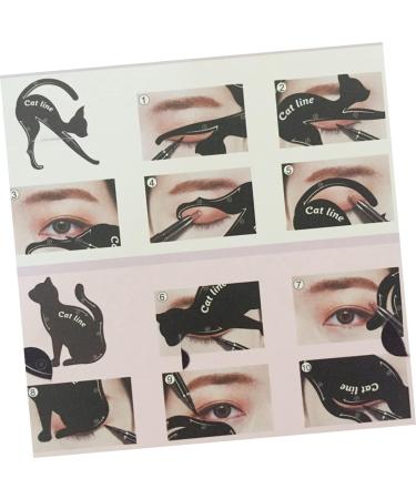 BIUDECO 2pcs cat eye stencil auxiliary tool template eyeshadow stencil stencil eyeliner eyeliner - Buy Online on GoSupps.com