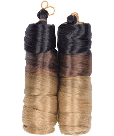 Curly Braiding Hair 24 Inch French Curls Synthetic Hair Extensions Curl French Crochet Braid Hair Synthetic Pre Stretched Bouncy Braid Hair Extensions 1pc Yellow - Buy Online on GoSupps.com