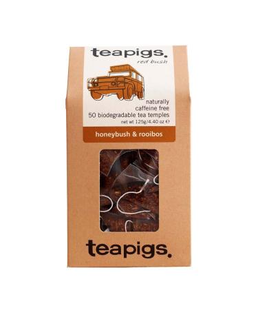 Teapigs Honeybush & Rooibos Tea Bags Made with Whole Leaves, 4.40 Oz (Pack of 50)