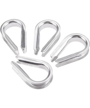 4Pcs 1/2 Wire Rope Chain Thimble Set - Boat Rigging Anchor Splicing | 316 Stainless Steel - Buy Online on GoSupps.com