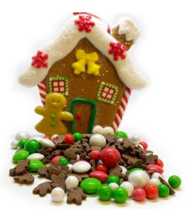 Gingerbread Sprinkletti - 100g Edible Sugar Festive Cake Topper for Xmas Party Cakes - Buy Online on GoSupps.com