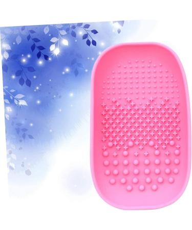 minkissy 1pc Make up Make up Kit Silicone Makeup Applicator Makeup Brush Scrubber Makeup Brush Cleaning Plate Makeup Cleaner Brush Cleaning Mat Pink Tools Cleansing Brush Sink - Buy Online on GoSupps.com