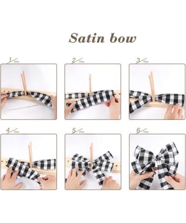 Ackitry Wooden Bow Maker for Ribbon - Create Beautiful Gift Bows, Hair Bows, Wreaths, and Crafts with Twist Ties and Instructions - Buy Online on GoSupps.com