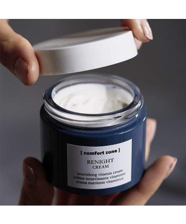 Comfort Zone Renight Cream - 60ml Box - Nourishing - Rich Texture - Organic Goji Berry - Tomato Extract - For Dehydrated and Stressed Skin - Suitable for Vegans - Natural Ingredients - Buy Online on GoSupps.com