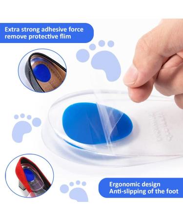 2 Pairs Women s Silicone Heel Cushions - Gel Insoles for Plantar Fasciitis Achilles Tendon Relief & Foot Pain Care - Buy Online on GoSupps.com