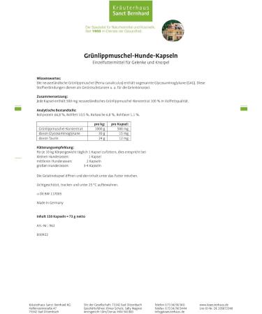 New Zealand Green Lipped Mussel Capsules for Dogs - Buy Online on GoSupps.com