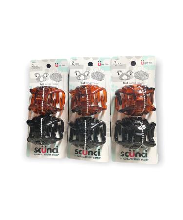 Scunci Hair Clip Wingless 2 Ea