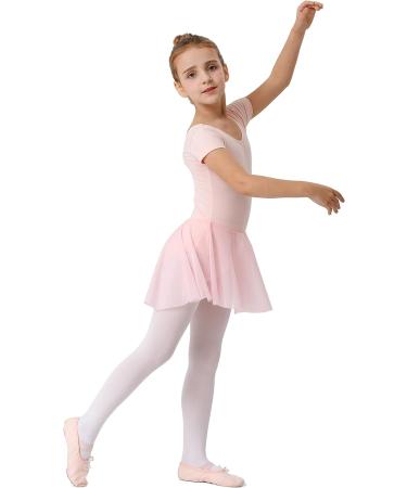 DanSwan Ballet Pink Long Sleeve Leotard Tutu Dress for Toddler Girls 4-5T - Buy Online on GoSupps.com