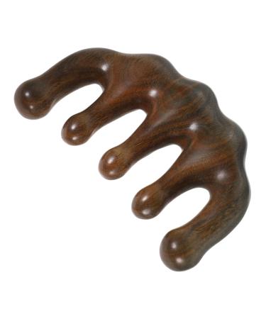 Anneomas sandalwood comb scalp massager gua-sha-ridge massage brush Taschenkamm tools massage tools handy massage comb Creative massage comb body wooden comb large teeth