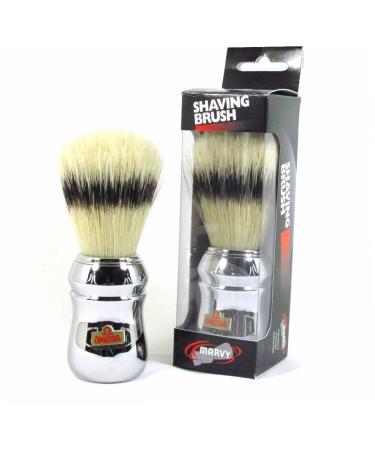 No. 4 Omega Silver Handle Shaving Brush