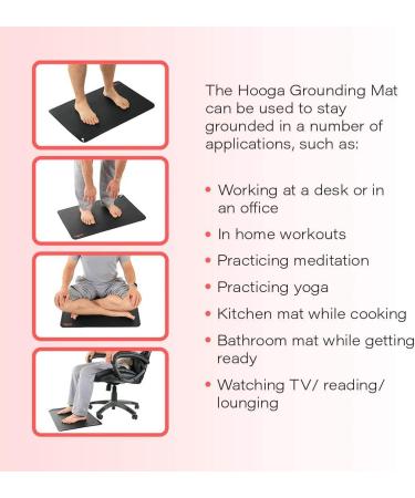 Grounding Mat for Better Sleep, Anxiety & Pain Relief. Connect to Earth Indoors. Includes Grounding Cord. Soft & Conducted 24x16 - Buy Online on GoSupps.com