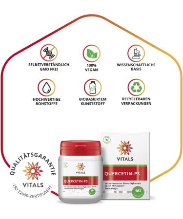 Vital Quercetin PS 100mg - 60 Capsules | Enhanced Bioavailability with Phytosome Technology | Boost Your Health & Immunity - Buy Online on GoSupps.com