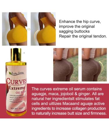 Britty Curves Extreme Oil Serum for Hip Enlargement & Buttock Firming - 8.45 fl oz | International Shipping Available - Buy Online on GoSupps.com
