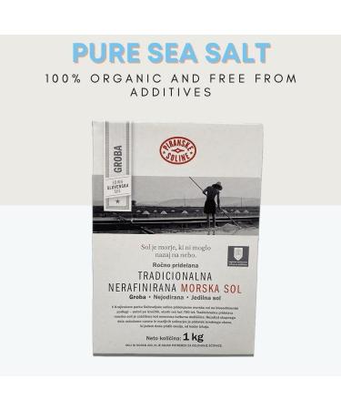Sel de mer fin iod traditionnel non raffin (sac de 1 kg) - Sel de mer non raffin - Bon pour la cuisine et le sel de table (35 onces) - Buy Online on GoSupps.com